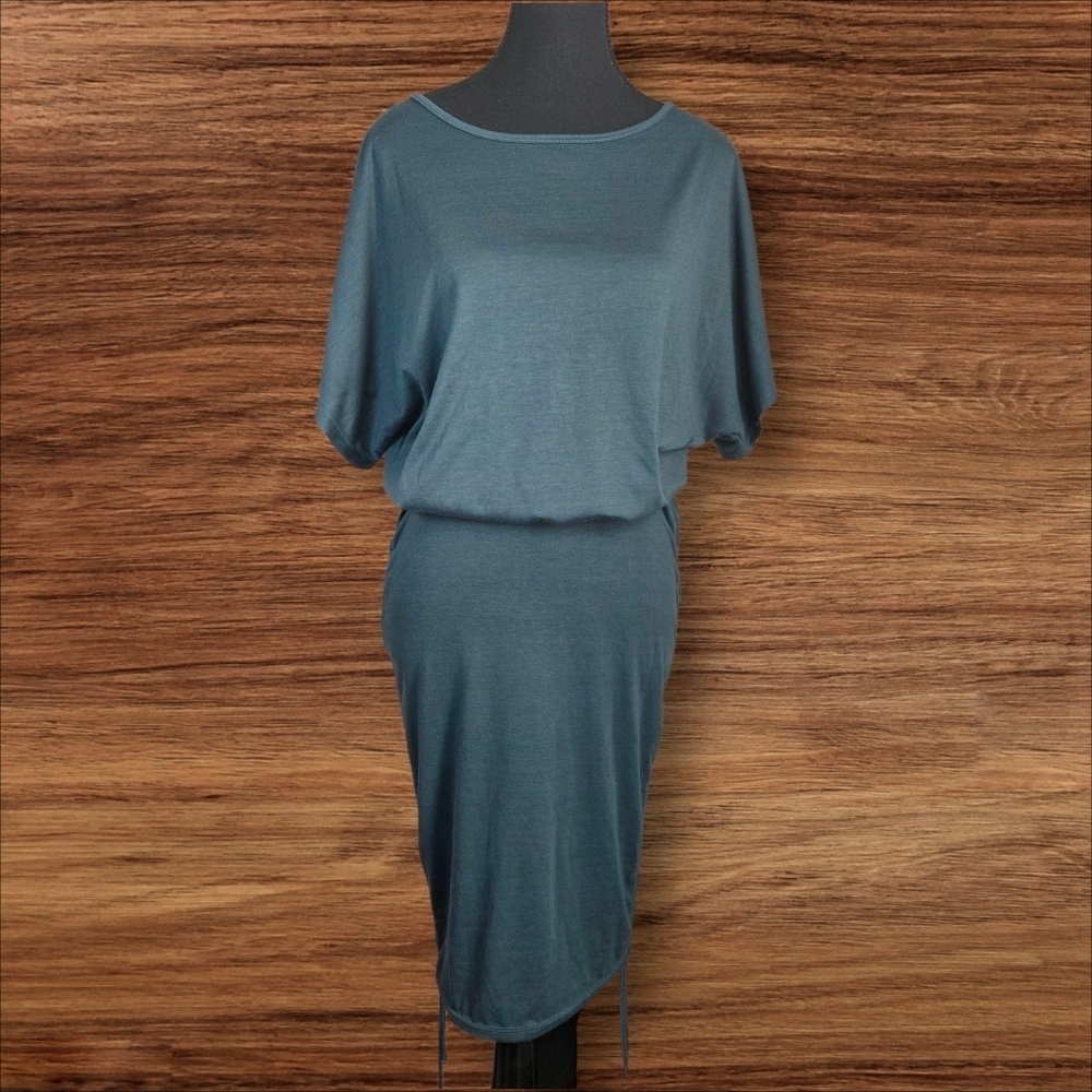 ⭐️SHEIN Teal Midi Dress With Side Ties Size Small